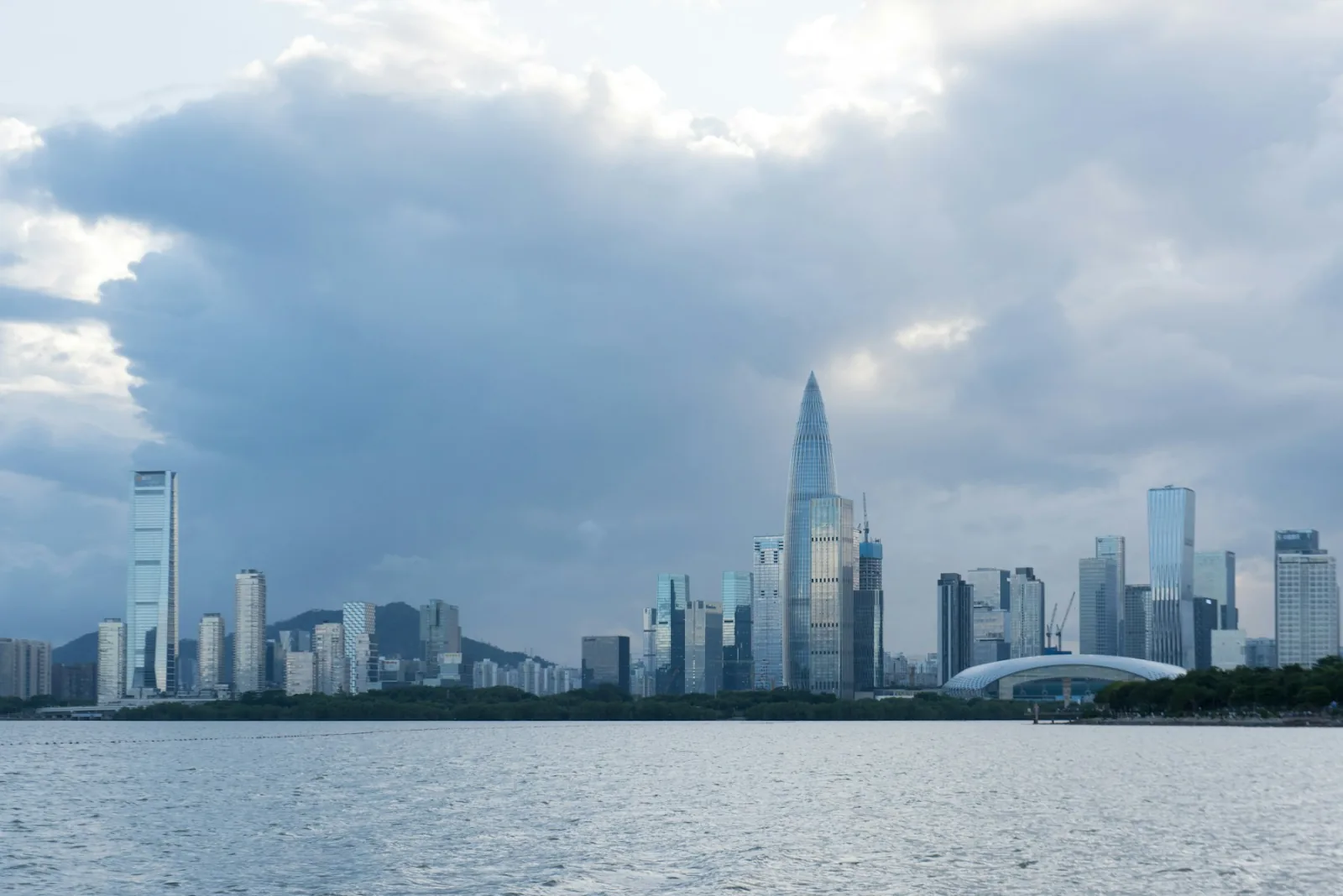 Shenzhen Bay waterfront and city skyline